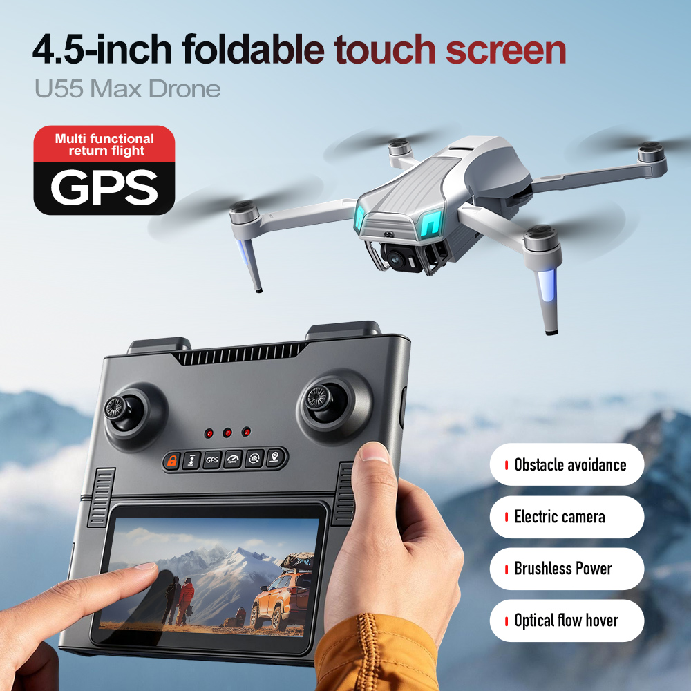 Drone Gimbal Mount - U55Max 5G GPS-дрон с оптическим потоком,